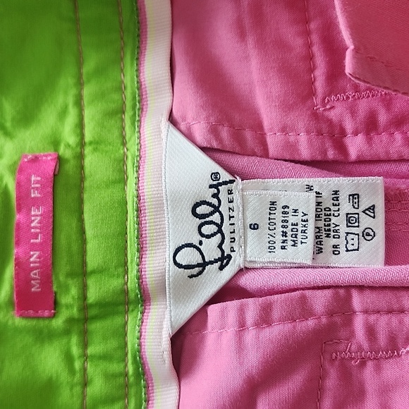 Lilly Pulitzer Main Line Fit Pink Pants size 6 - Picture 9 of 10